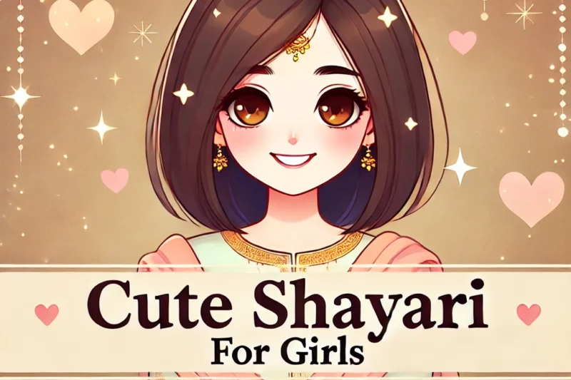 Cute Shayari for Girls | लड़कियों के लिए मासूमियत भरी शायरी