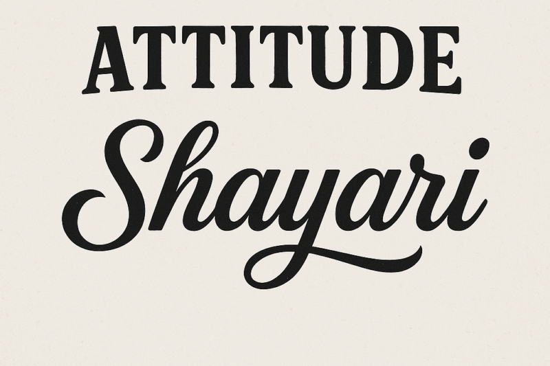 45+ Attitude Shayari For Girls in Hindi