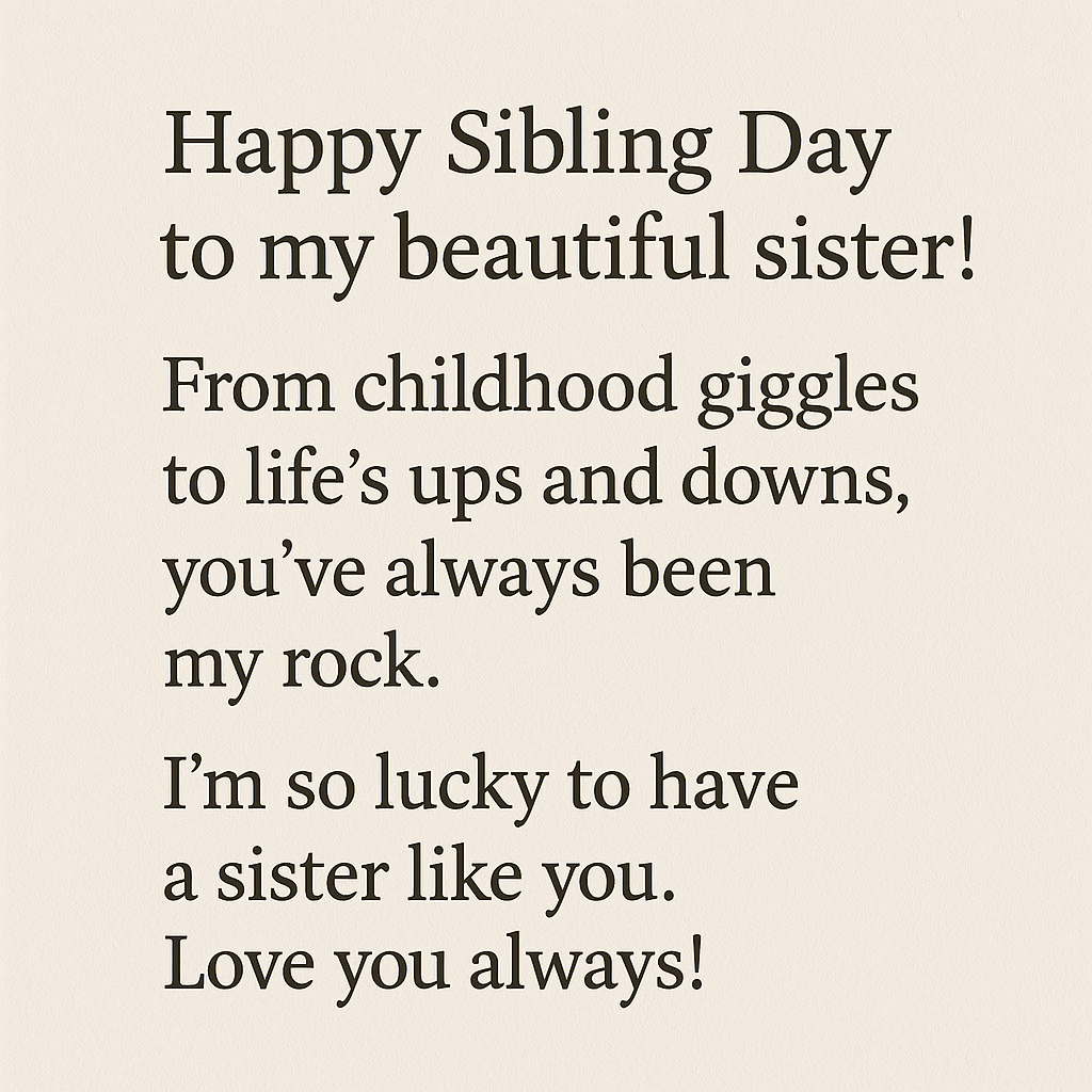 siblings love sisters