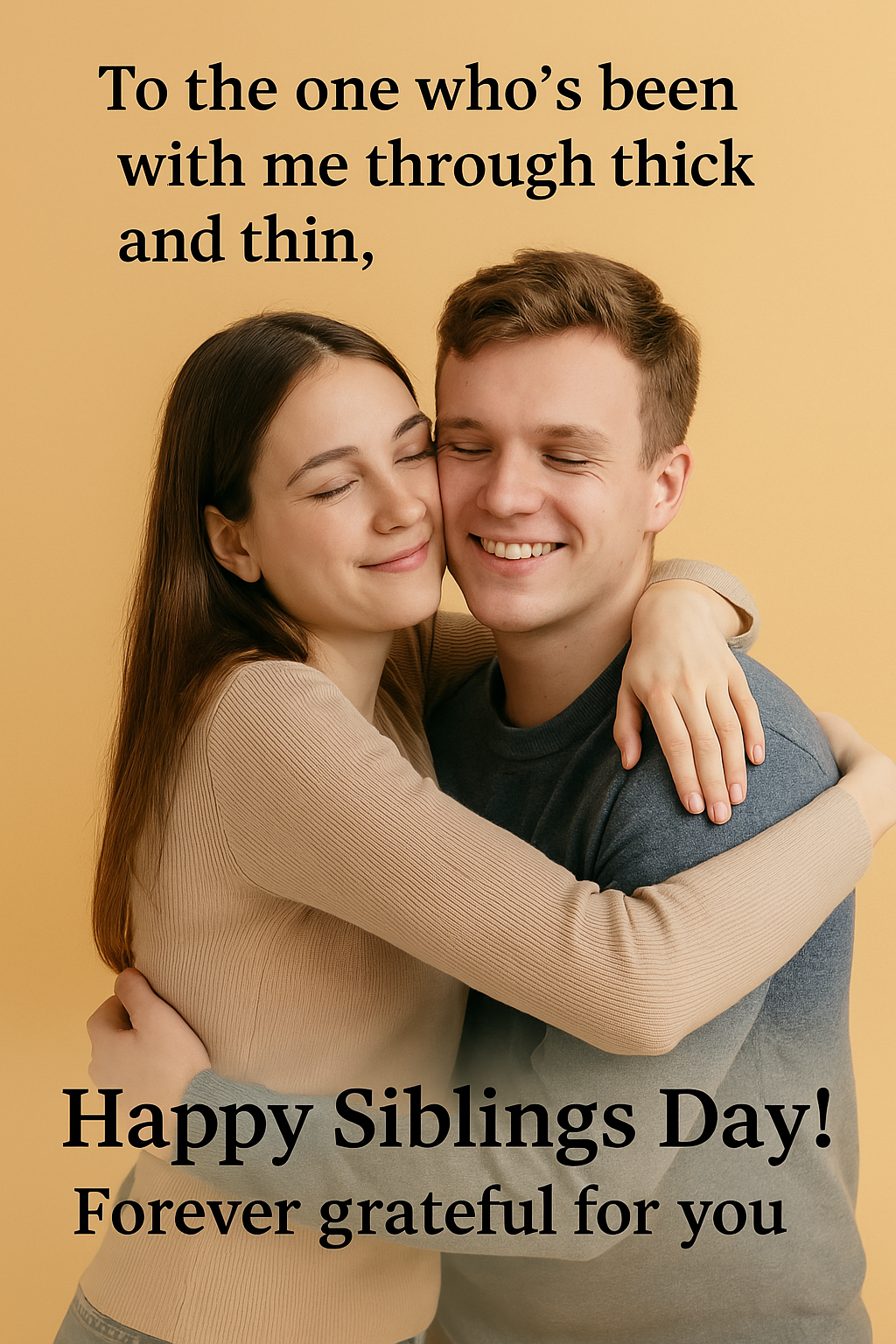 Sibling Day wishes for sister